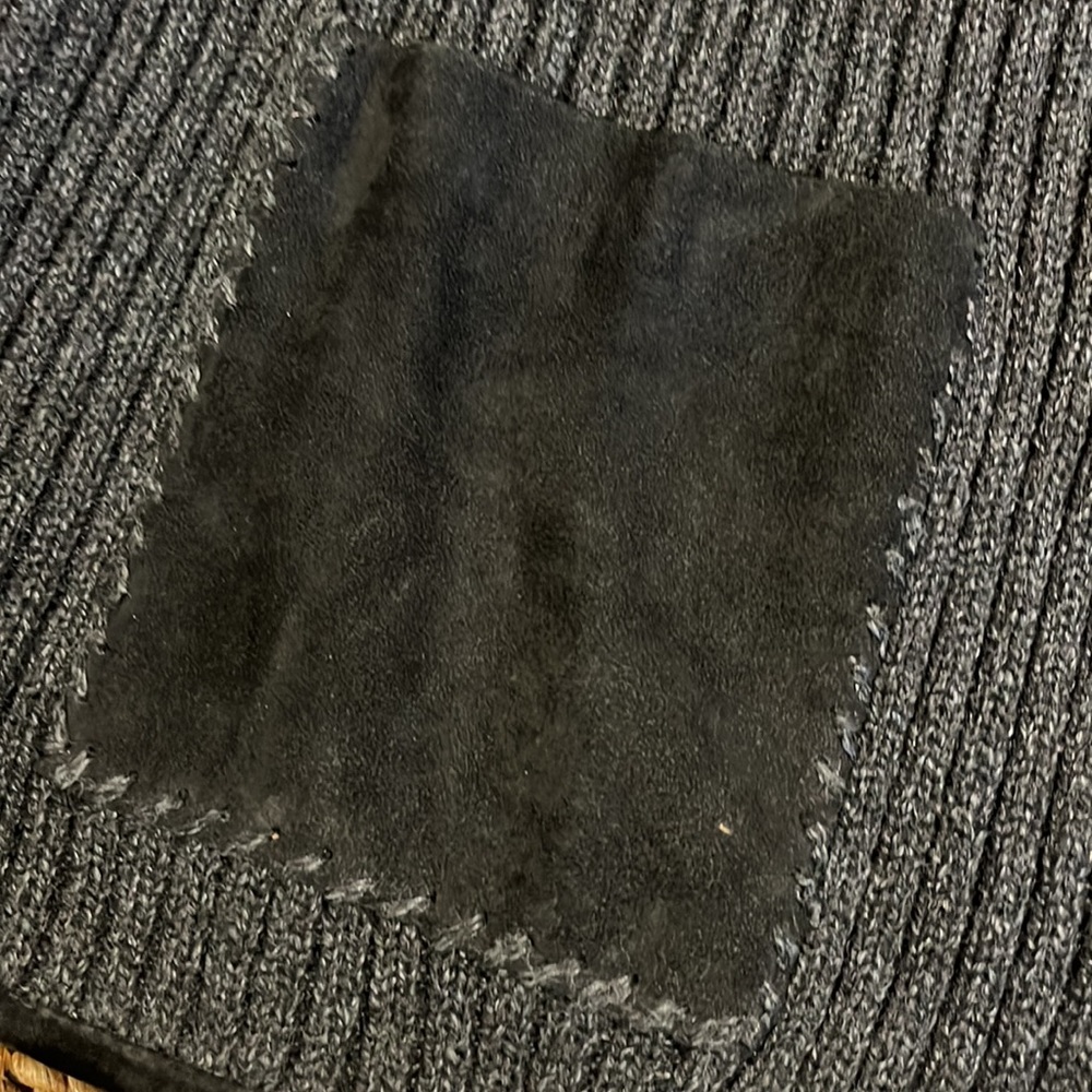 Firenze Mondo D Marco sweater vest with suede pockets - Picture 4 of 5